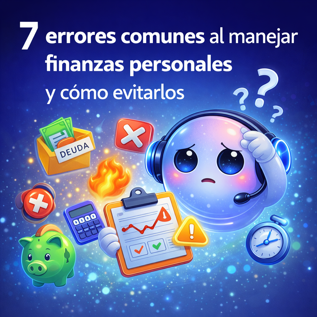 7 errores comunes al manejar finanzas personales y como evitarlos